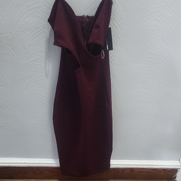 Fashion Nova Dresses & Skirts - Fashion Nova One Shoulder Burgundy Dress